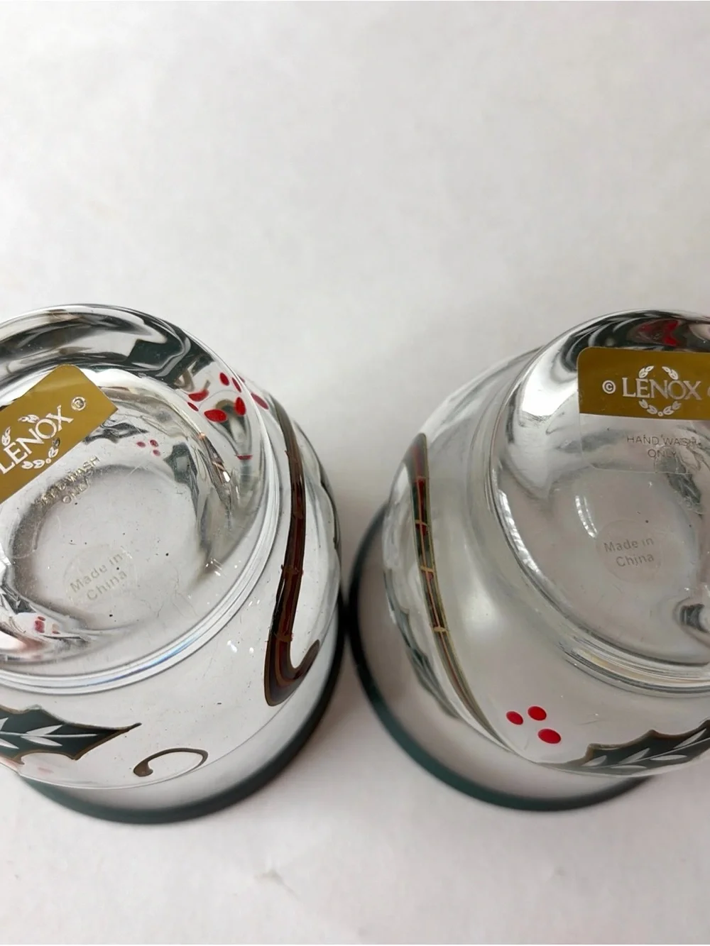 Lenox Glass Holiday Spirit Votive Candle Holders & Candles 4